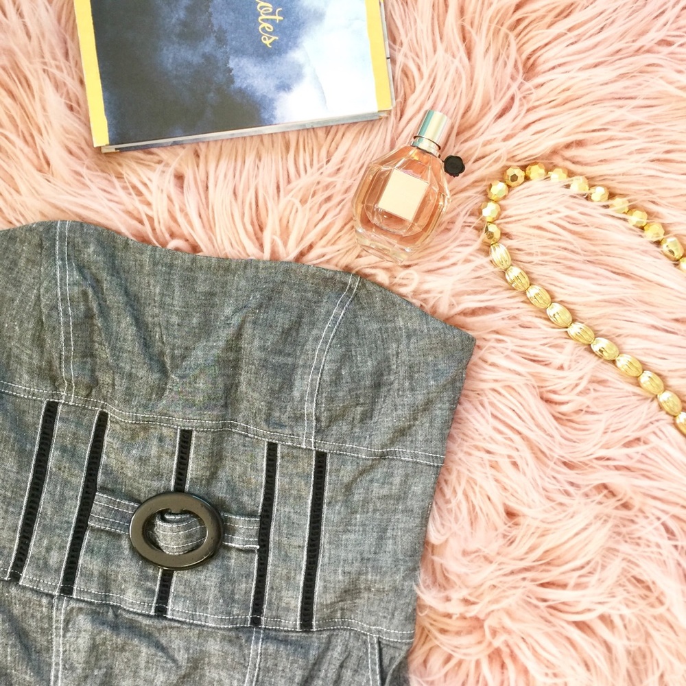 Bebe Gray & Black Dress